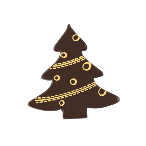 Sapin noir boule jaune